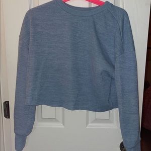 blue crop top